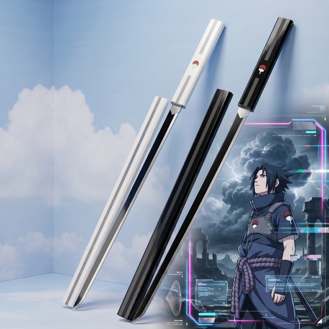 Cosplay Prop Katana - Katana di Naruto Uchiha Sasuke da