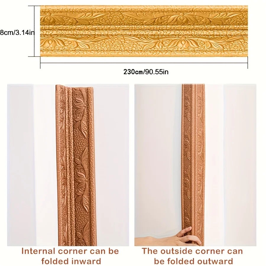 Craft Foam Roll - Adesivi per Bordi Parete in Schiuma
