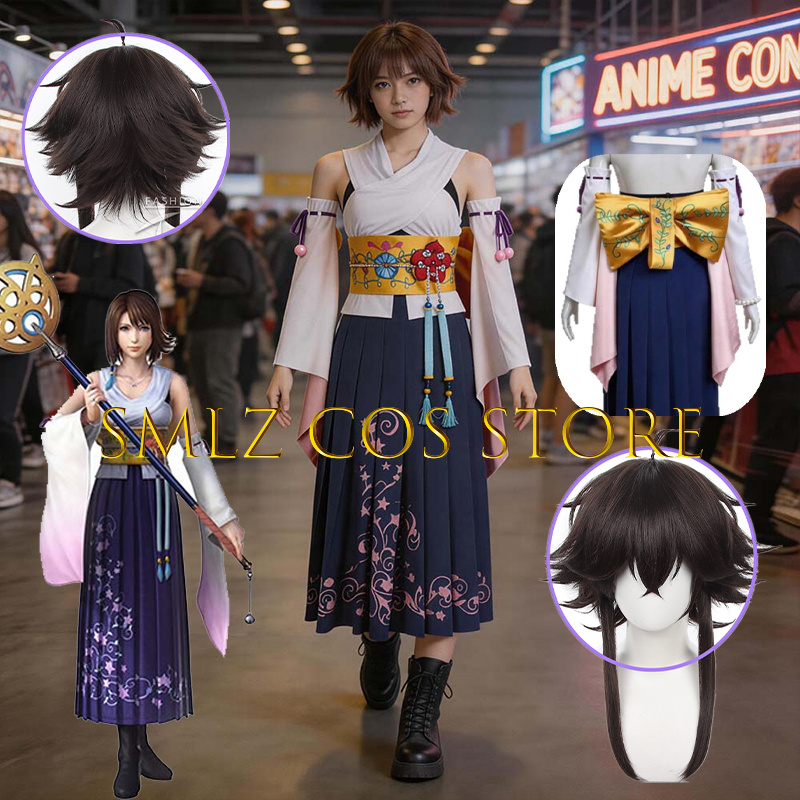 Prop Para Cosplay - Costume Cosplay Smlz FFX Yuna Anime