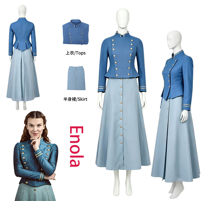 Prop Para Cosplay - Costume Cosplay Enola Holmes WHH Movie,