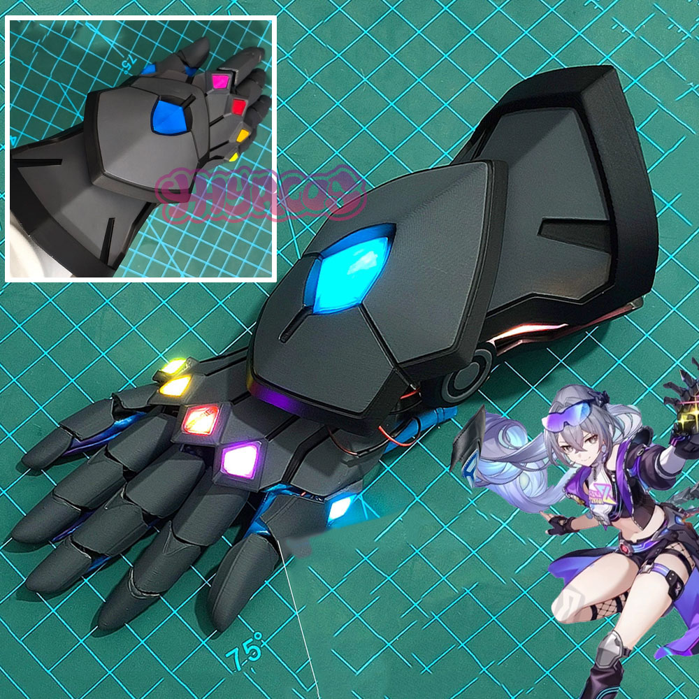 Anaxa Cosplay Prop - Silver Wolf: Guanto dell'Infinito Honkai: Star