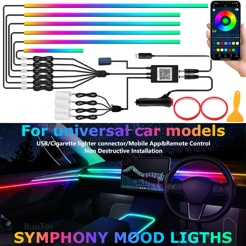 Luce ambientale per auto/Spine - Led El Wire recensione e prezzo