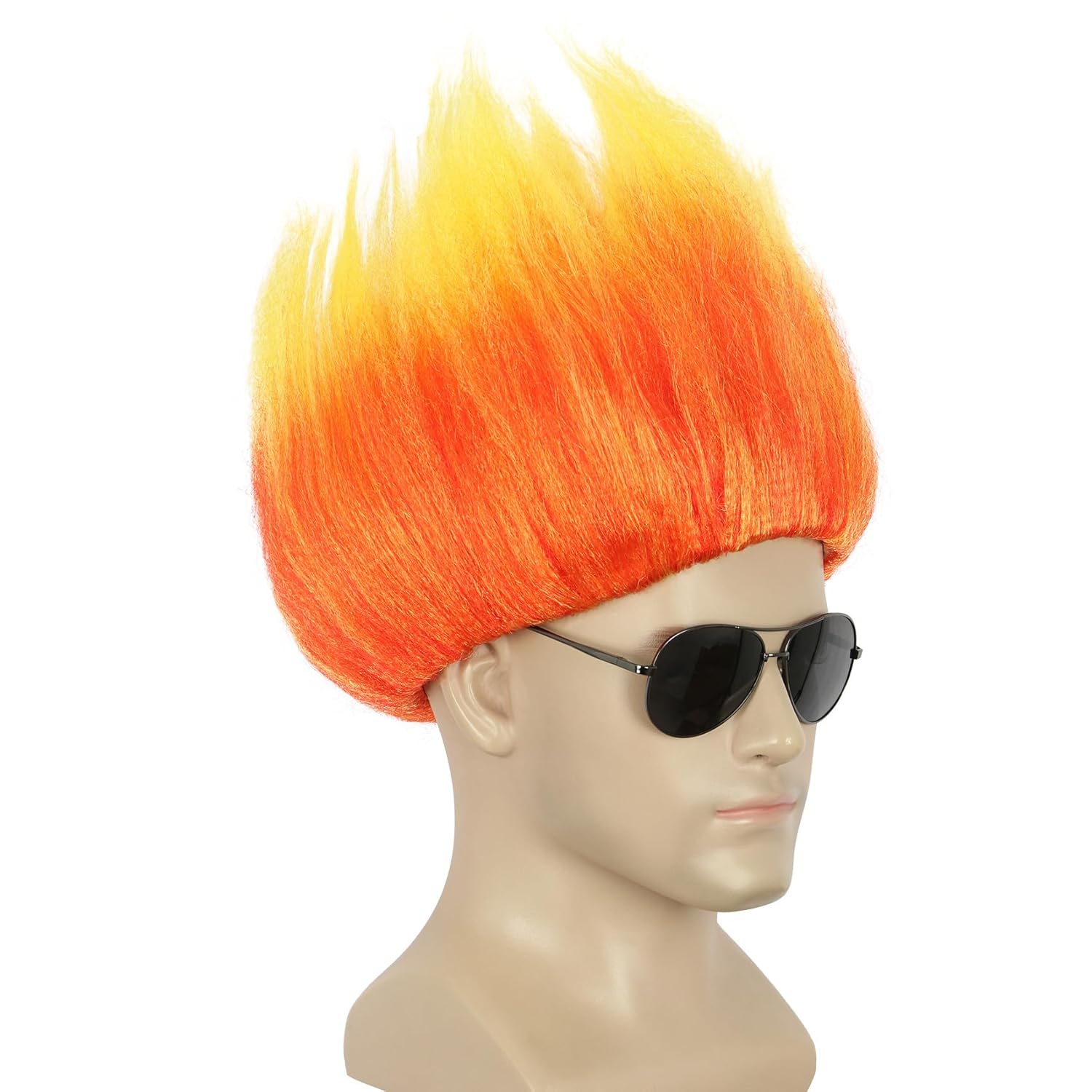 Parrucca corta arancione Parru - Cosplay Flame Prop recensione e prezzo